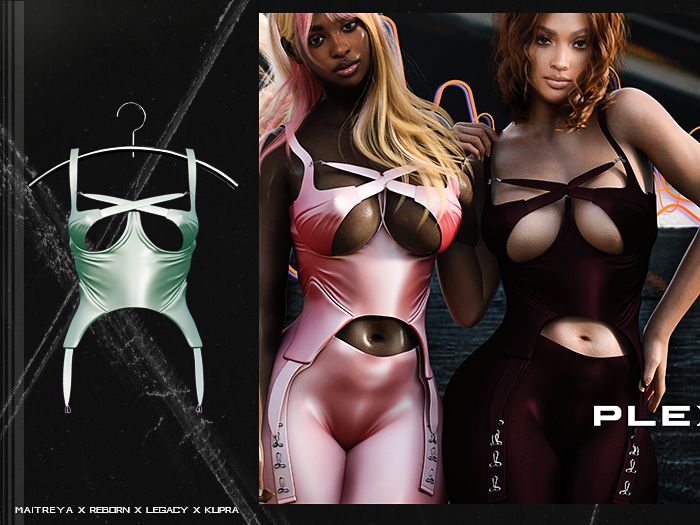 PLX. "NINA" Bustier // Dusty Blue //