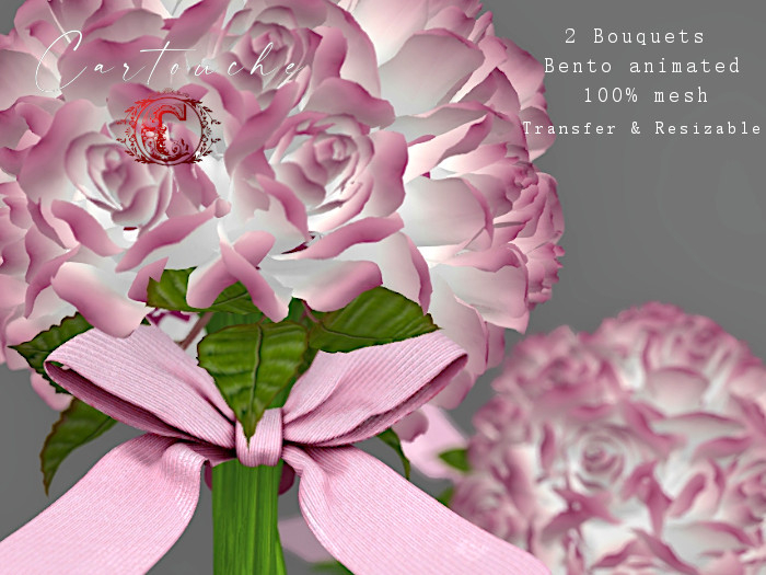 !C! Bento Old Pink Roses Bouquets