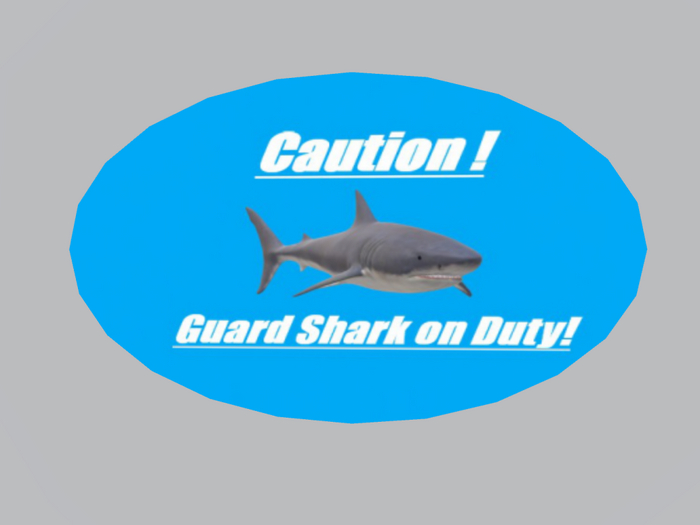 Oval Sign-Guard Shark