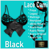 [R39] Lace Cami-Black