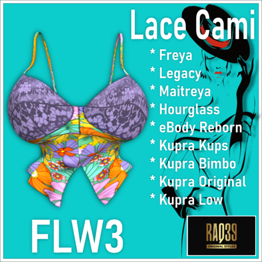 [R39] Lace Cami-FLW3
