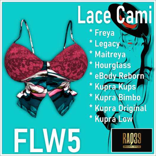 [R39] Lace Cami-FLW5