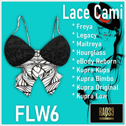 [R39] Lace Cami-FLW6