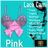 [R39] Lace Cami-Pink