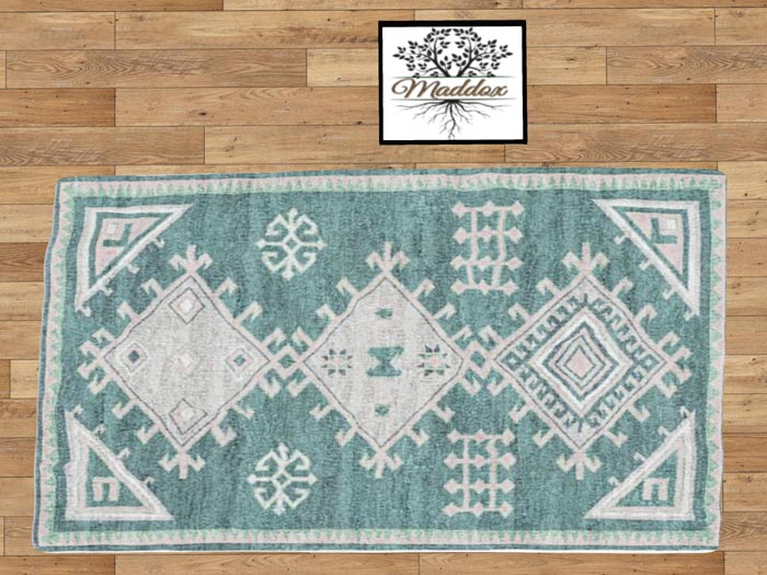 Maddox-Rug- Turquoise - Primative