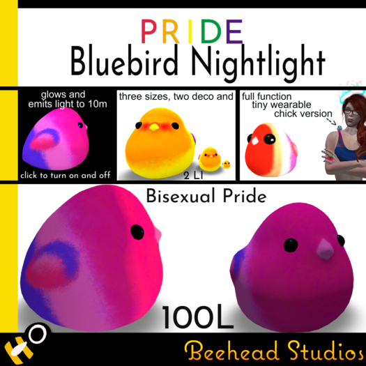 Bisexual Pride Borb Nightlight