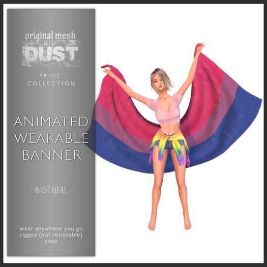 DUST: animated pride banner - bisexual