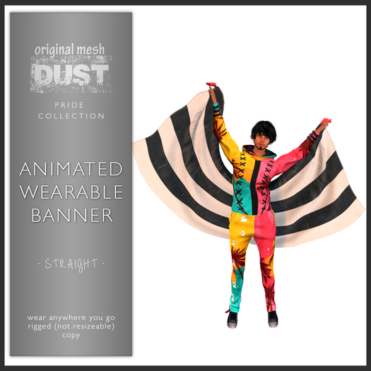 DUST: animated pride banner - straight