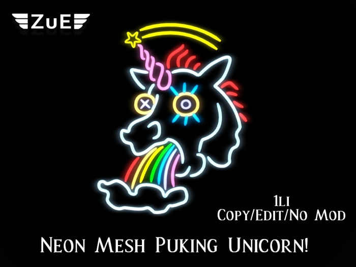 ::ZuE:: Neon Puking Unicorn 