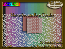 Matte Sequin Fern Combo Seamless Texture Set