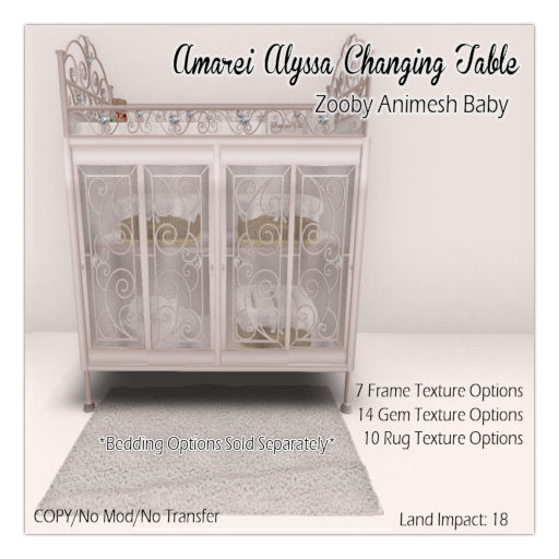 Amarei Alyssa Changing Table