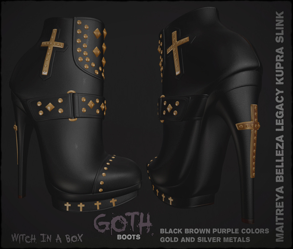 Witch In A Box // Goth Boots