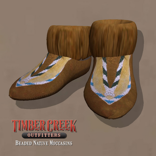 [Timber Creek] Beaded Moccasins-Yellow
