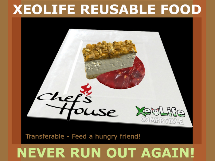 XeoLife Reusable Food - Almond Cheesecake