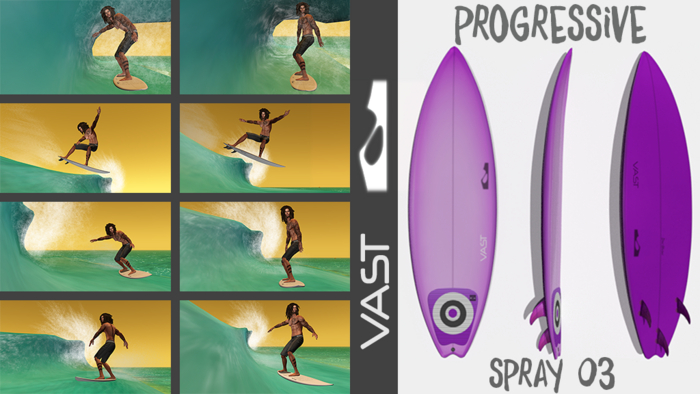 Progressive V-Surfboard - SPRAY 03