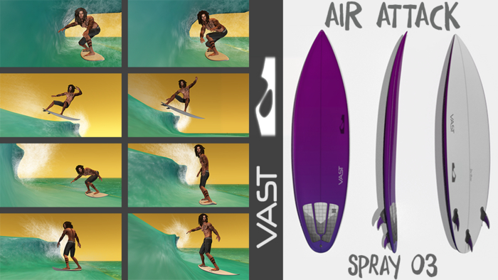 Air Attack V-Surfboard - SPRAY 03