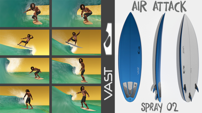 Air Attack V-Surfboard - SPRAY 02