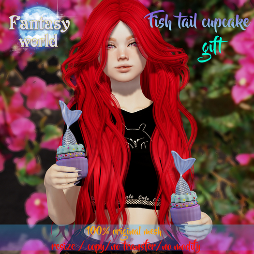 {Fantasy world} - Fish tail cupcake