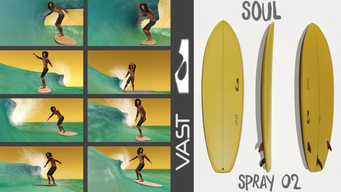 Soul V-Surfboard - SPRAY 02
