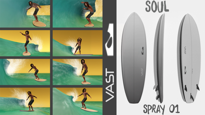 Soul V-Surfboard - SPRAY 01