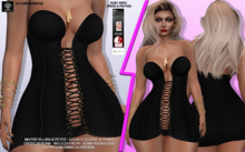 **RUBY SERO BLACK DRESS AND PANTIES**