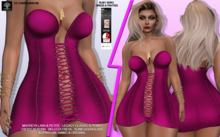 **RUBY SERO MAGENTA DRESS AND PANTIES**