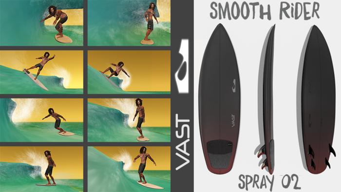 Smooth Rider V-Surfboard - SPRAY 02
