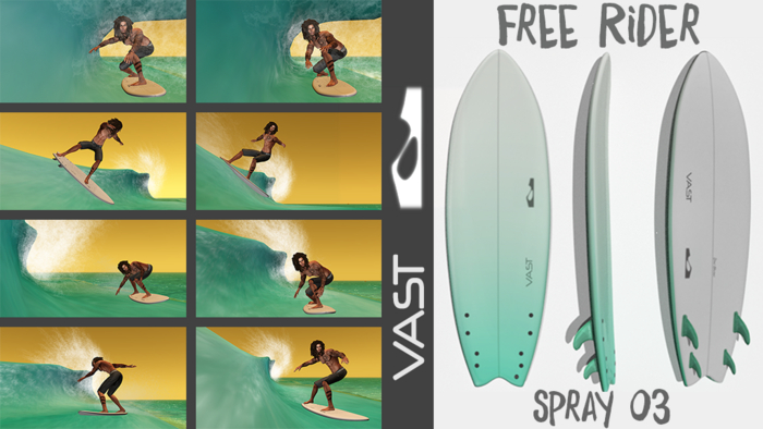 Free Rider V-Surfboard - SPRAY 03