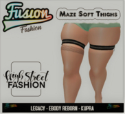 [Fusion Fashion Delivery Hud] - Maze Soft Thighs - Black