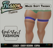 [Fusion Fashion Delivery Hud] - Maze Soft Thighs - Blue