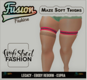 [Fusion Fashion Delivery Hud] - Maze Soft Thighs - Hot Pink