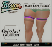 [Fusion Fashion Delivery Hud] - Maze Soft Thighs - Purple