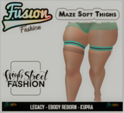[Fusion Fashion Delivery Hud] - Maze Soft Thighs - Torquois