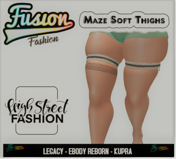 [Fusion Fashion Delivery Hud] - Maze Soft Thighs - White