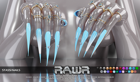 Second Life Marketplace - RAWR! Stassi Nails DEMO (add me)