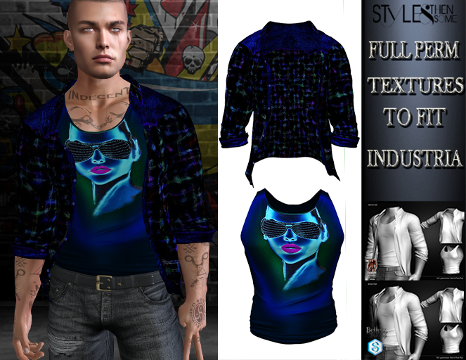 STYLES-INDUSTRIA Shirt&TankTop -Texture FULL PERM -v7.3