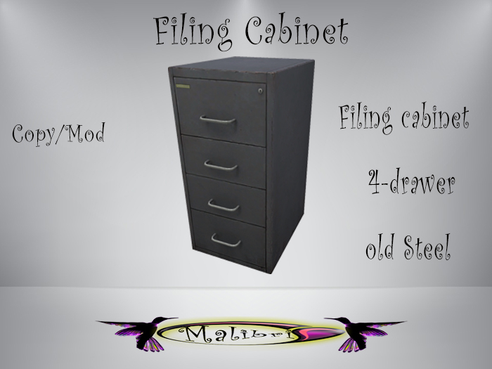 Filing cabinet - 4- drawer oldSteel