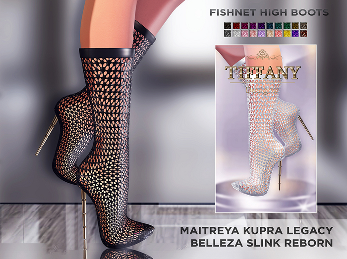::TD:: Fishnet High Boots + Lara X