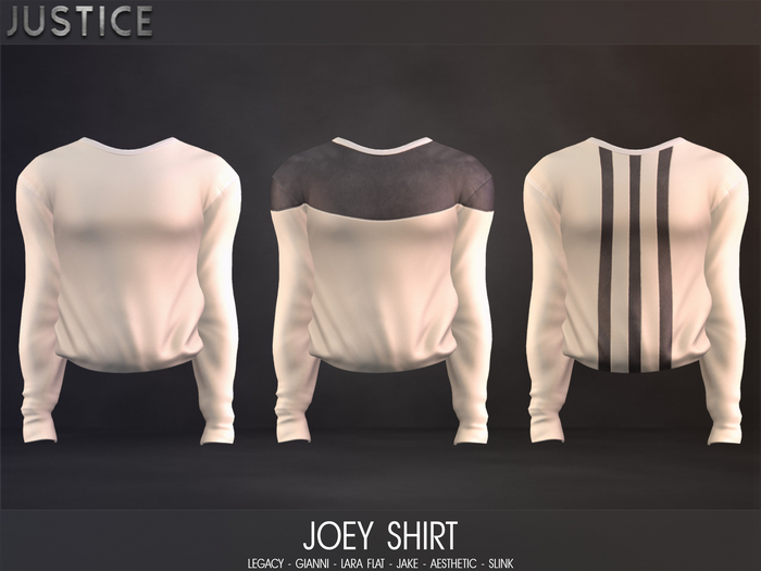 [JUSTICE] JOEY SHIRT - CREME