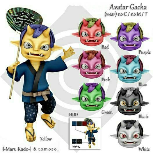 Asian Demon Avatar [Yellow]