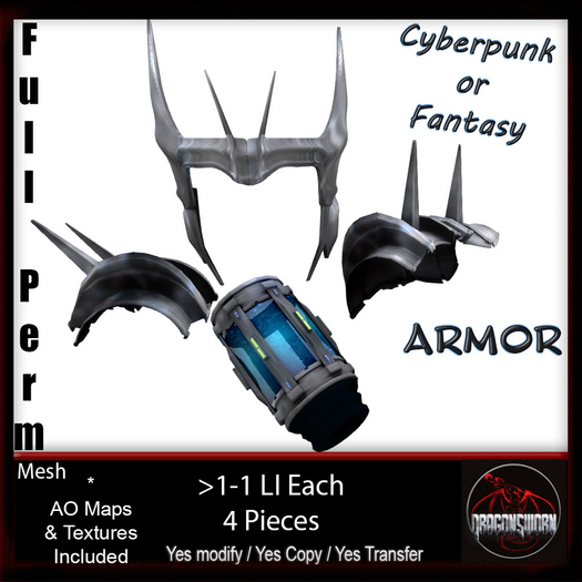 Full Perm Cyberpunk or Fantasy Armor