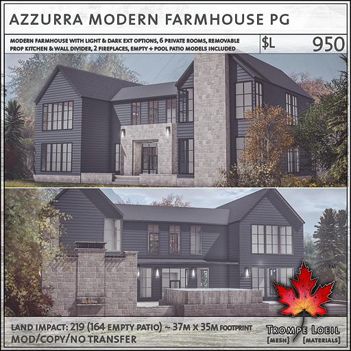 Trompe Loeil - Azzurra Modern Farmhouse PG [mesh]