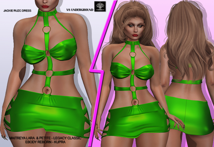 **JACKIE RUZC LEMON LEATHER DRESS **