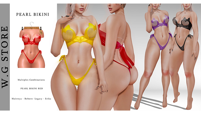 W.G STORE - Bikini Pearl Red