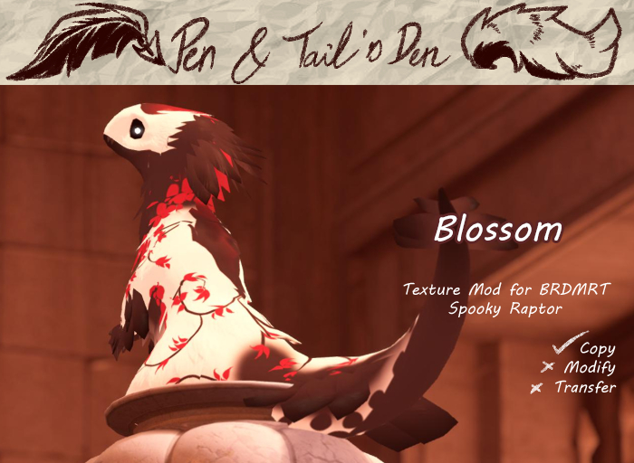 .:[P&TD]:. Spooky Raptor Skin - Blossom