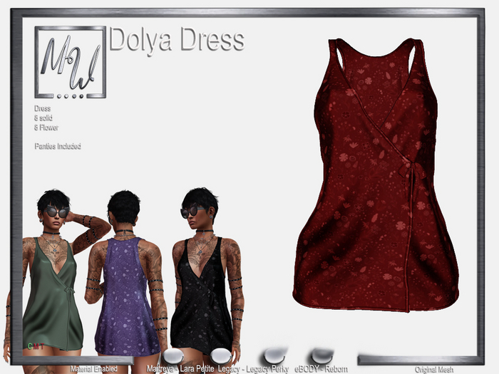 MW - Dolya Dress - Flower Red (Add me)