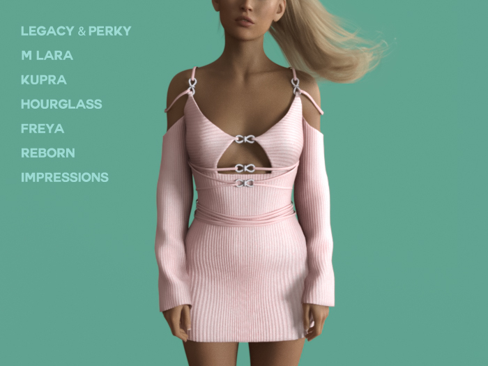 $NT Cold Shoulder Mini Dress PINK