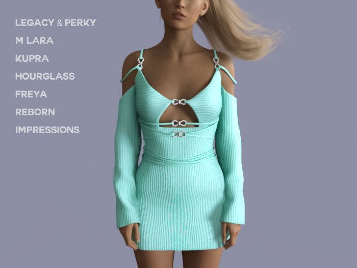 $NT Cold Shoulder Mini Dress MINT