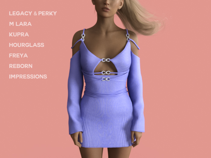 $NT Cold Shoulder Mini Dress PURPLE