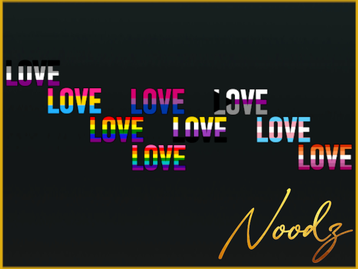 NoodZ - Pride "LOVE" Wall Stickers